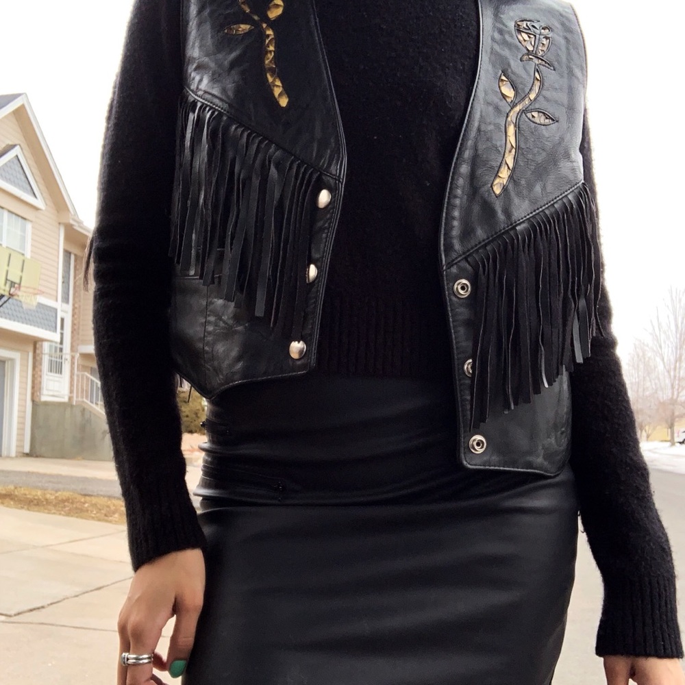 leather vest
